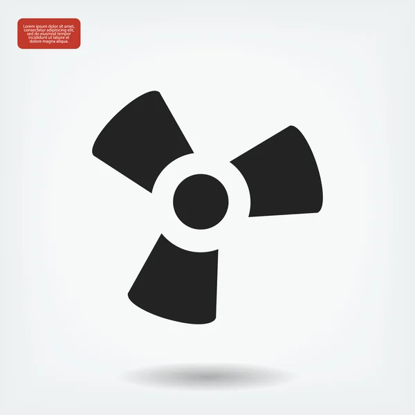 Ventilator en propeller pictogram — Stockvector