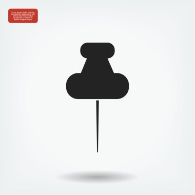 Düz raptiye simgesini