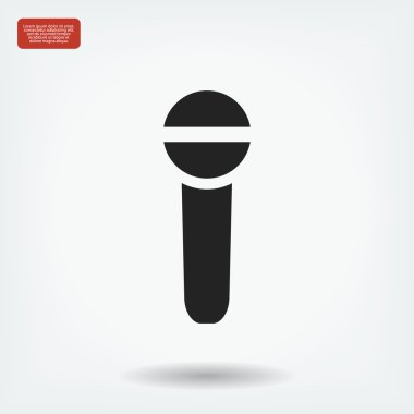 Mikrofon vektör simgesi