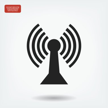 Comunication düz simgesi