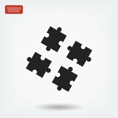 Bulmaca parçaları simgeler 