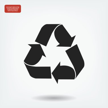 geri dönüşüm işareti simgesi