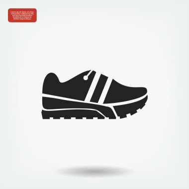 Koşu Ayakkabı vektör simgesi