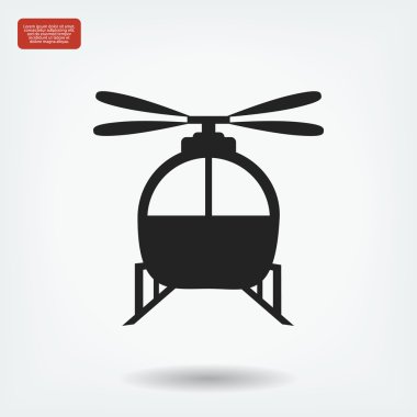 Helikopter vektör simgesi
