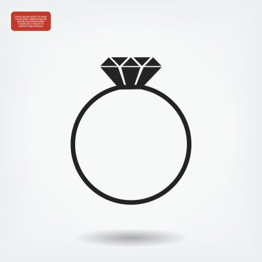 Yüzük vektör simgesi