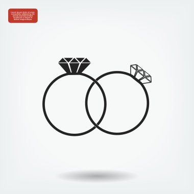 Yüzük vektör simgesi