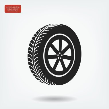 tekerlek vektör simgesi