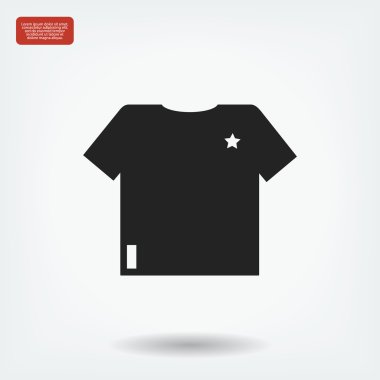 Tişört Düz Simgesi
