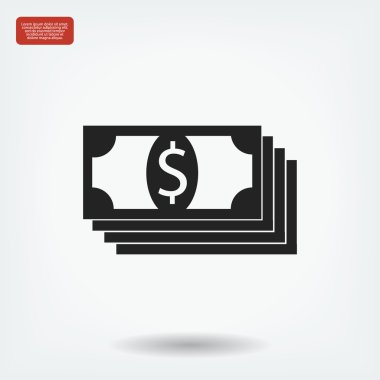 Doları vektör simgesi