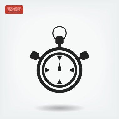 Stopwatch vektör simgesi