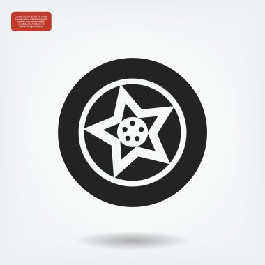 tekerlek vektör simgesi