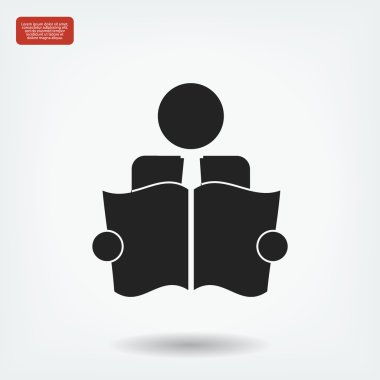 Kitap okuyucu simgesi