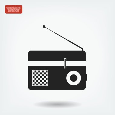 Retro radyo simgesi