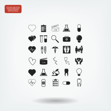 tıbbi simgeler ayarlandı