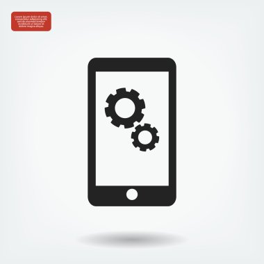 Akıllı telefon vektör simgesi