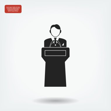  Hoparlör standlar podyum arkasında