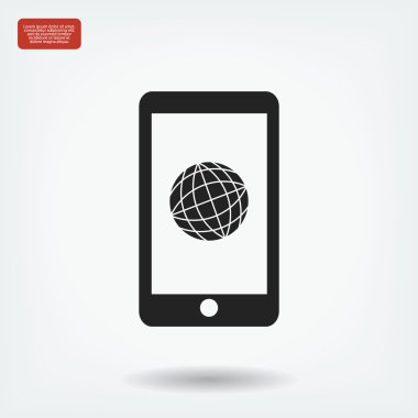 Akıllı telefon vektör simgesi