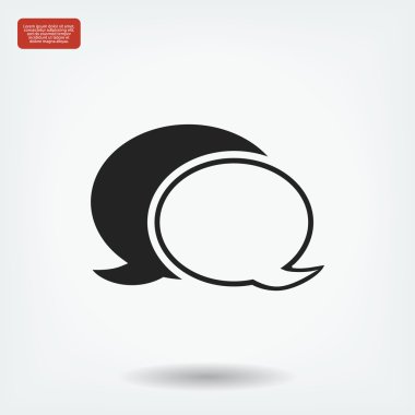 Sohbet vektör simgesi