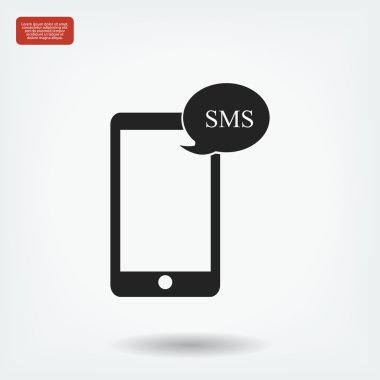 Cep telefonu sms simgesi