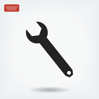 Düz İngiliz anahtarı simgesini