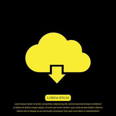 bulut vektör simgesi