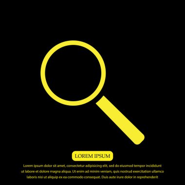 Büyütme cam simgesi