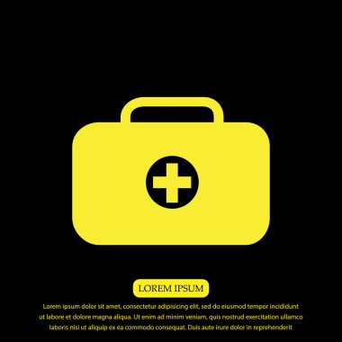 ilk yardım çantası simgesini