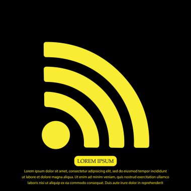 Podcast düz simgesi