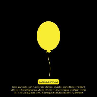 Balon vektör simgesi