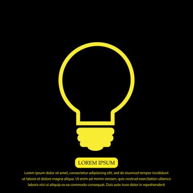 ampul vektör simgesi