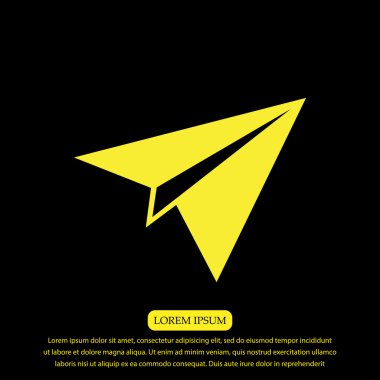 uçak vektör simgesi