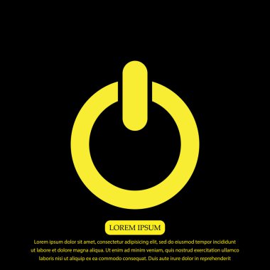  güç vektör simgesi 