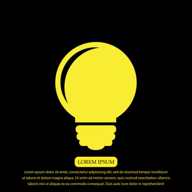 ampul vektör simgesi