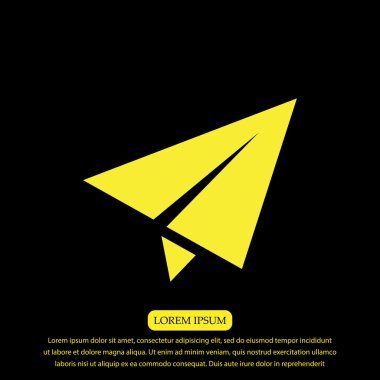 uçak vektör simgesi