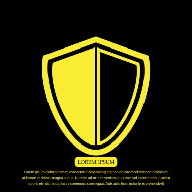 Kalkan Vektör Simgesi