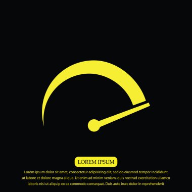 hız göstergesi düz simgesi