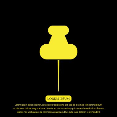 Düz raptiye simgesini