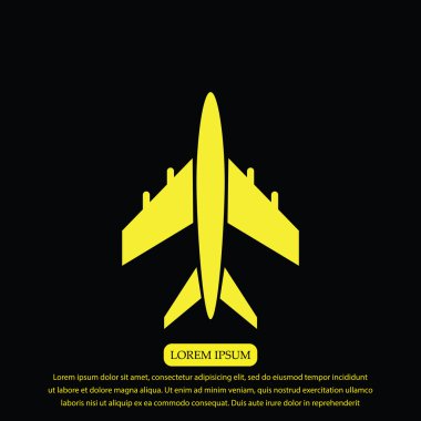 uçak vektör simgesi