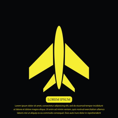 uçak vektör simgesi