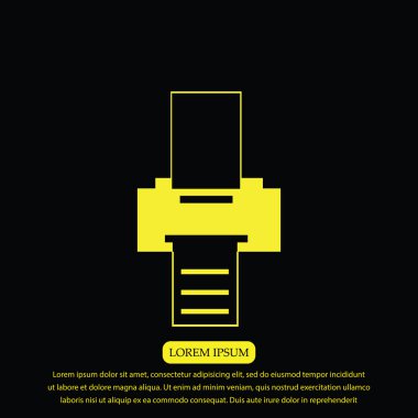 Yazıcı düz simgesi