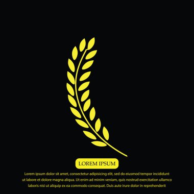 buğday vektör simgesi