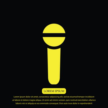 Mikrofon vektör simgesi