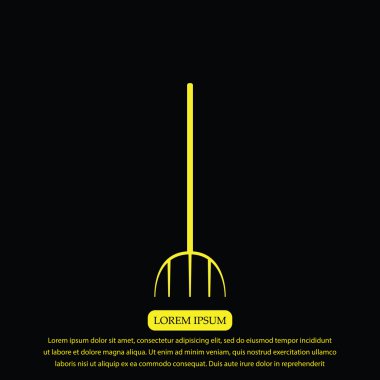 Bahçe çatal simgesi