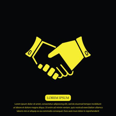 heandshake vektör simgesi