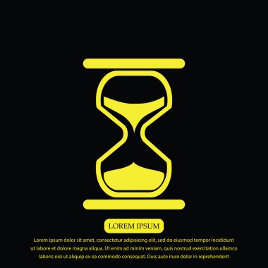 Kum Saati vektör simgesi