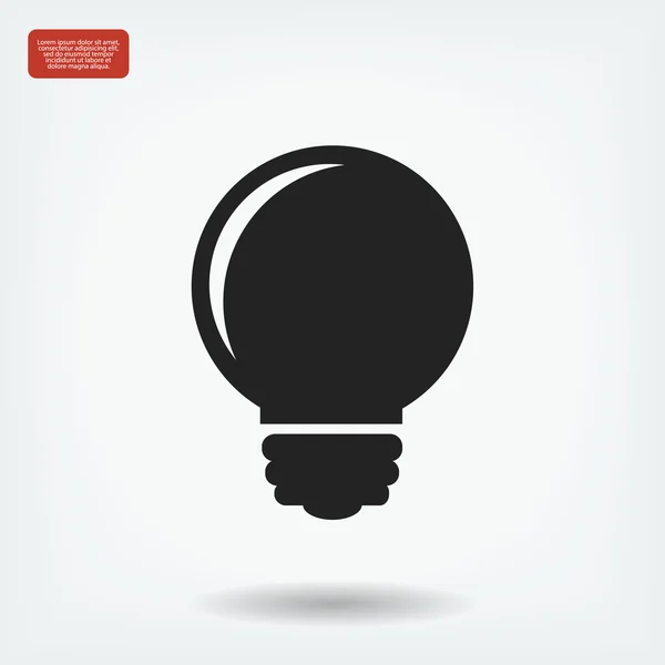 Icône vectorielle ampoule — Image vectorielle