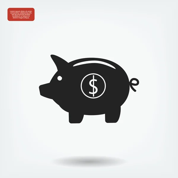 Piggy bank - Экономия денег — стоковый вектор