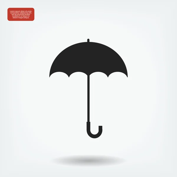 Umbrella flat icon — Stock Vector