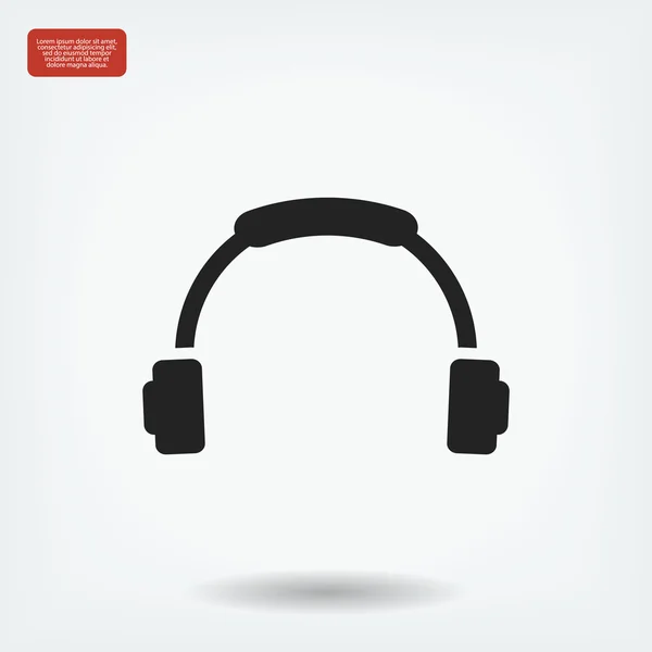 Headphone vector icon — Stock Vector