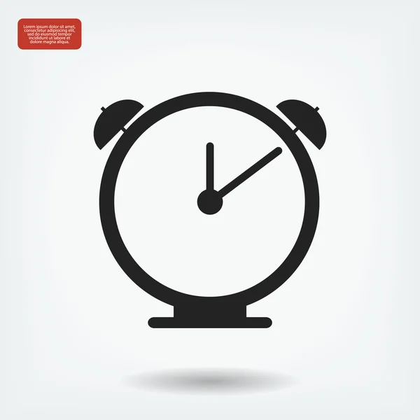 Icono del reloj despertador — Vector de stock